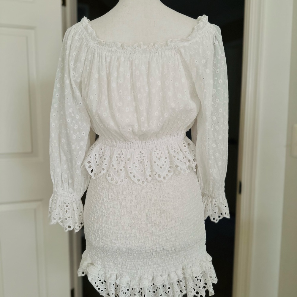🌸 SPELL 🌸 Daisy Chain Ruched Mini Dress - Picture 4 of 11